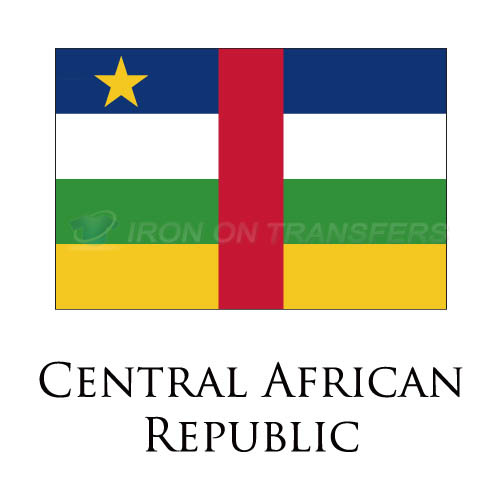Central African Republic flag Iron-on Stickers (Heat Transfers)NO.1845